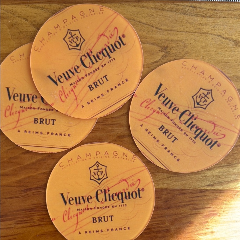 Veuve Clicquot Champagne Coasters